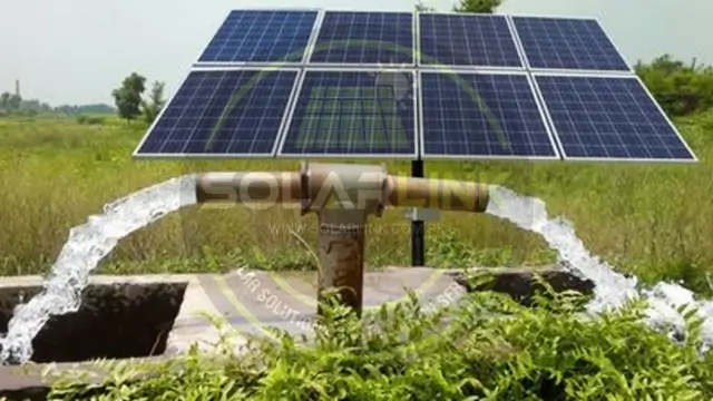 Agricultural tubewell solar installation